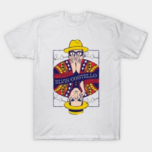 ELVIS COSTELLO POKER FACE GLASSES T-Shirt